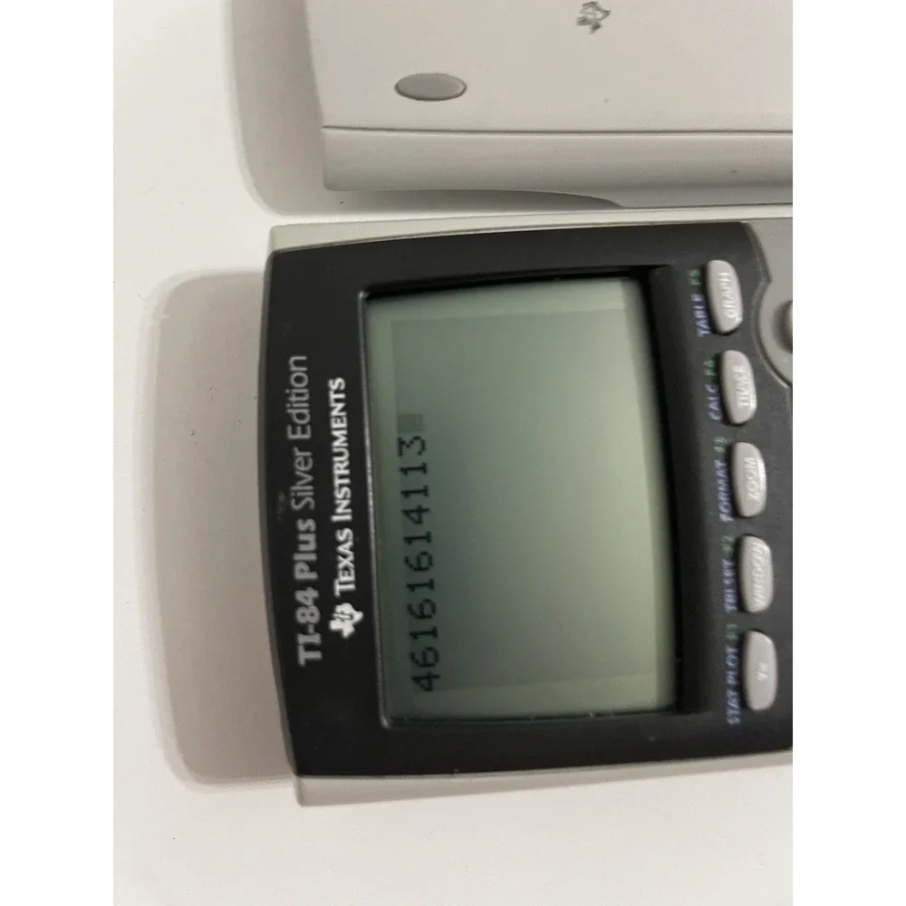 TI-84 Plus Silver Edition Calculator and Cover Tested Works